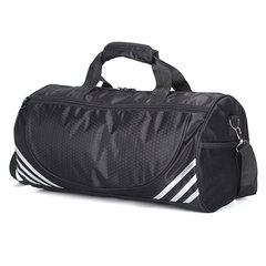 Спортивна сумка модель 1-2 (Чорна/срібло)