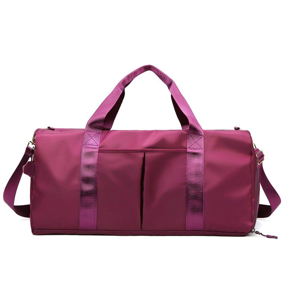 Спортивная / дорожная сумка женская с отделом для обуви модель 120-2 (Фиолетовый)