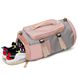 Спортивная / дорожная сумка с отделом для обуви модель 125-1 (Розовая)