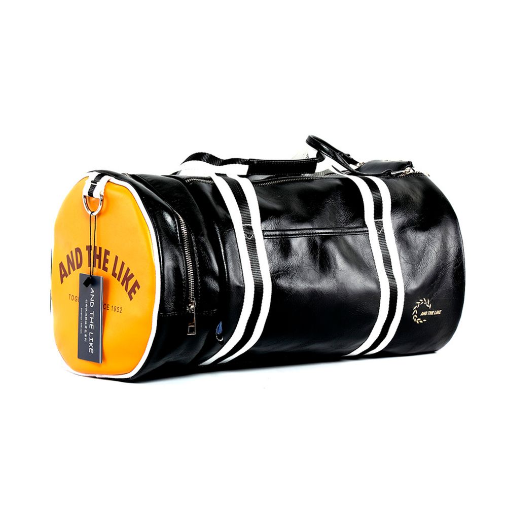 Спортивная / дорожная сумка с отделом для обуви модель 9-5 (Черная)
