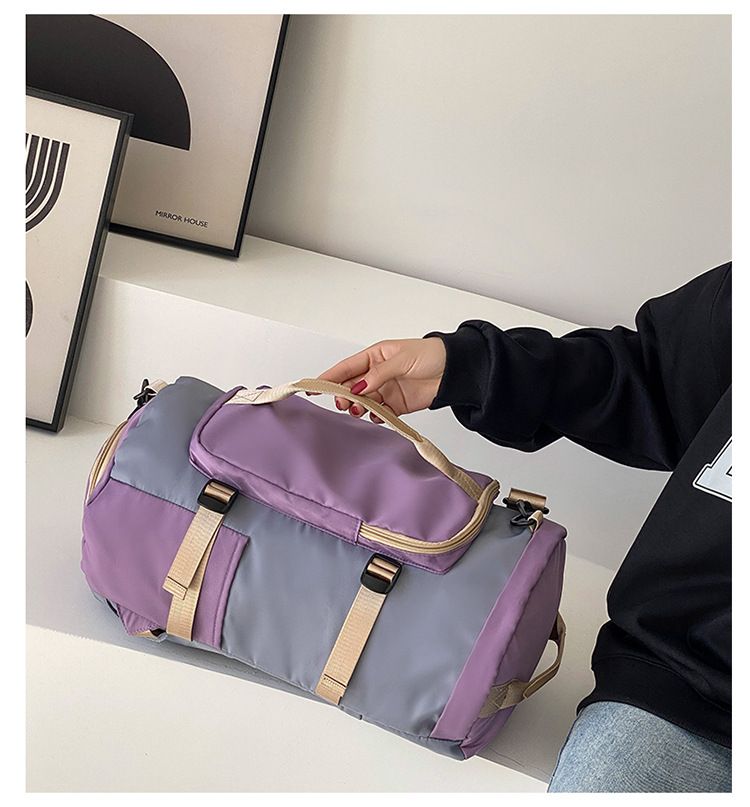 Спортивна / дорожня сумка з відділом для взуття модель 125-3 (Фіолетова)