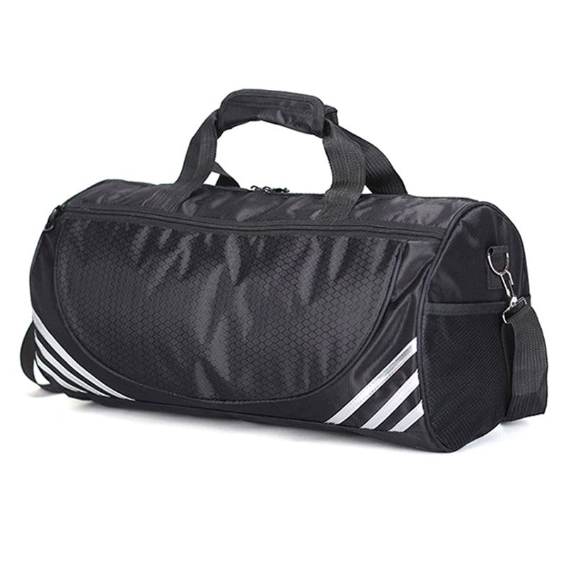Спортивная сумка модель 1-2 (Черная/Серебро)