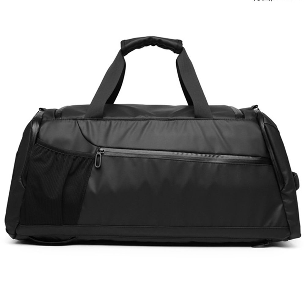 Спортивна / дорожня сумка з відділом для взуття модель 129-1 (Чорна)