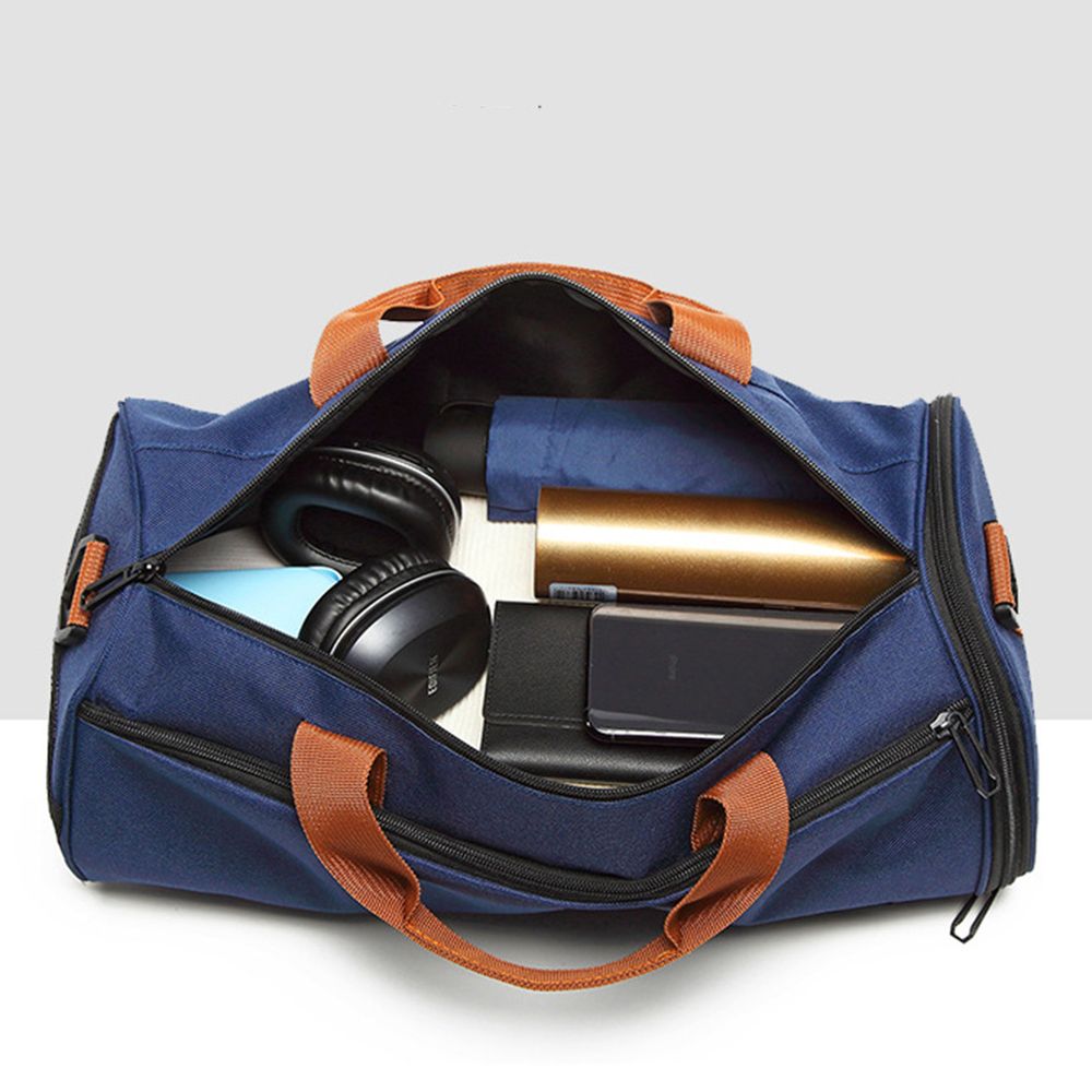 Спортивная сумка с отделом для обуви модель 145-1 (Синяя)