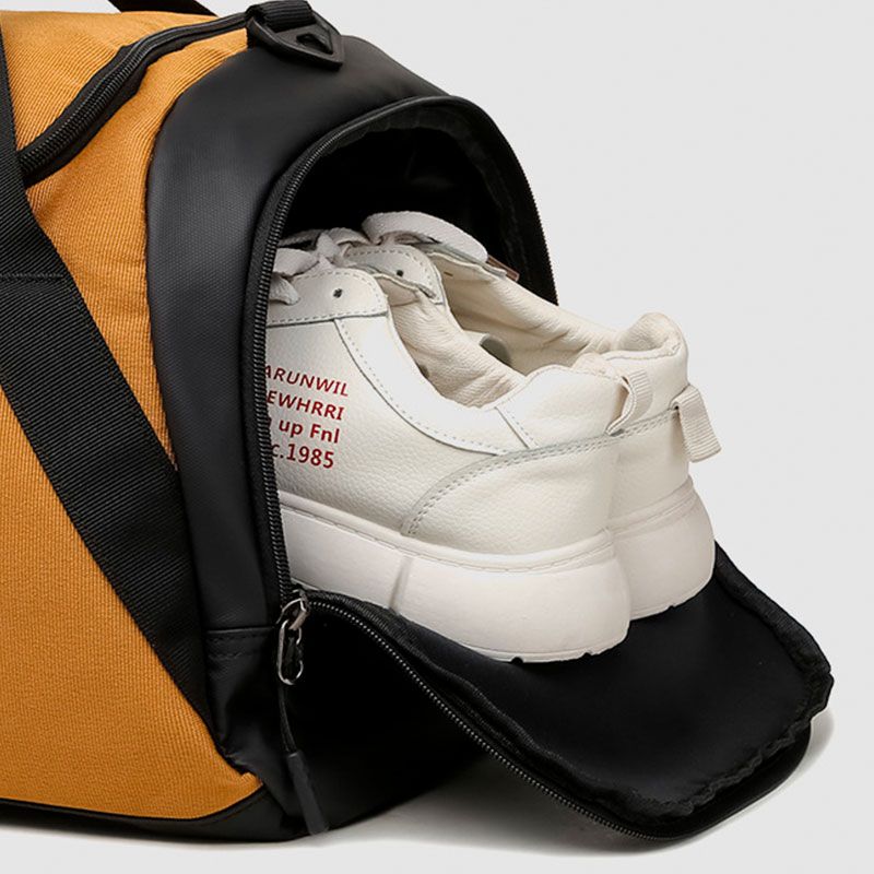 Спортивна / дорожня сумка з відділом для взуття модель 188-3 (Гірчичний)