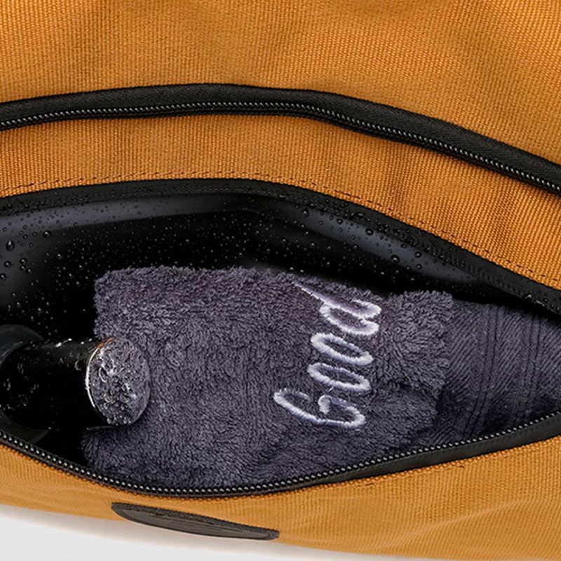 Спортивная / дорожная сумка с отделом для обуви модель 188-3 (Горчичный)