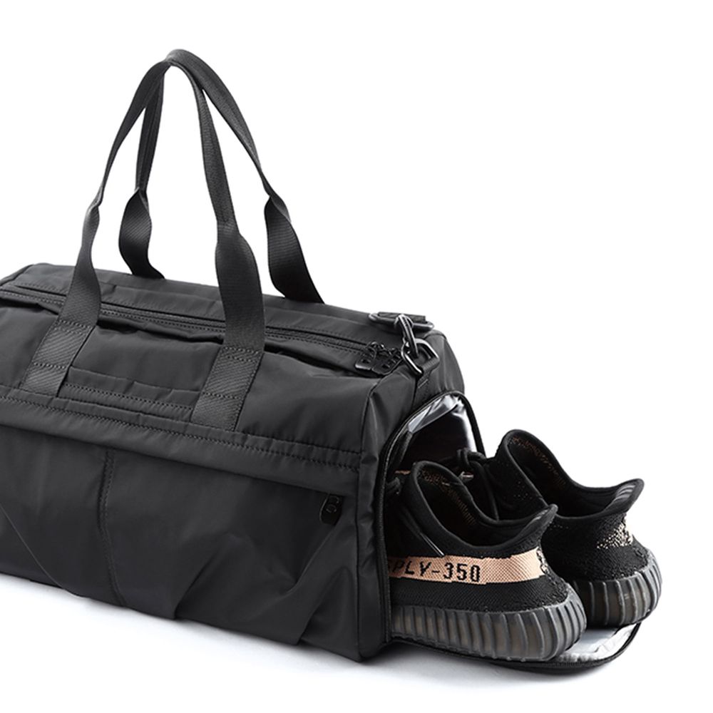 Спортивна сумка з відділенням для взуття модель 325-1 (Чорна)