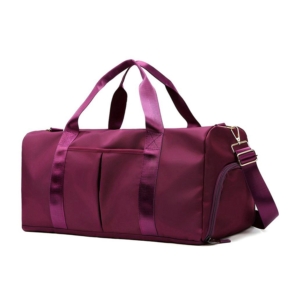 Спортивна / дорожня сумка жіноча з відділом для взуття модель 120-2 (Фіолетова)