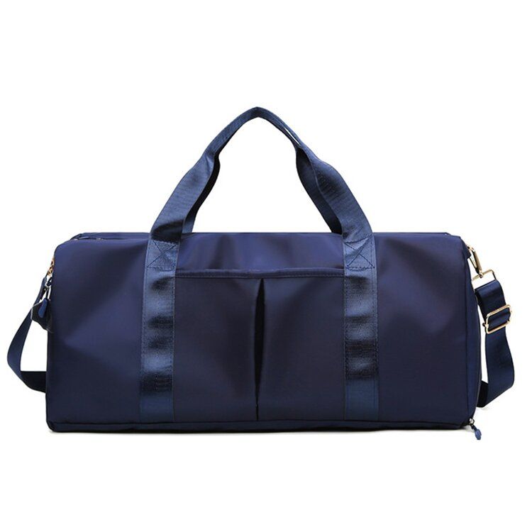 Спортивна / дорожня сумка жіноча з відділом для взуття модель 120-3 (Синя)