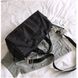Спортивна / дорожня сумка жіноча з відділом для взуття модель 120-4 (Чорна)