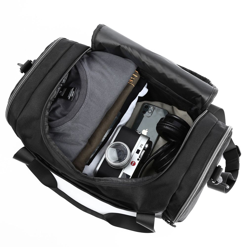 Спортивна / дорожня сумка з відділенням для взуття модель 251-1 (Чорна)