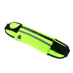 Спортивная сумка-пояс для бега для телефона модель 102-3 (Зеленая)