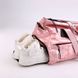 Спортивная / дорожная сумка с отделом для обуви модель 151-1 (Розовая)