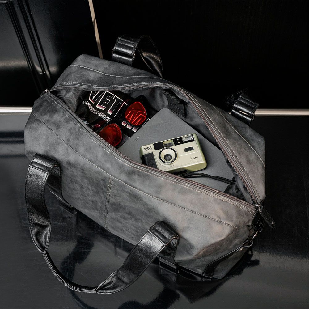 Спортивная / дорожная сумка модель 163-1 (Темно-Серая)