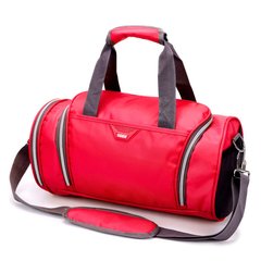 Спортивная сумка с отделом для обуви модель 19-4 (Красная)