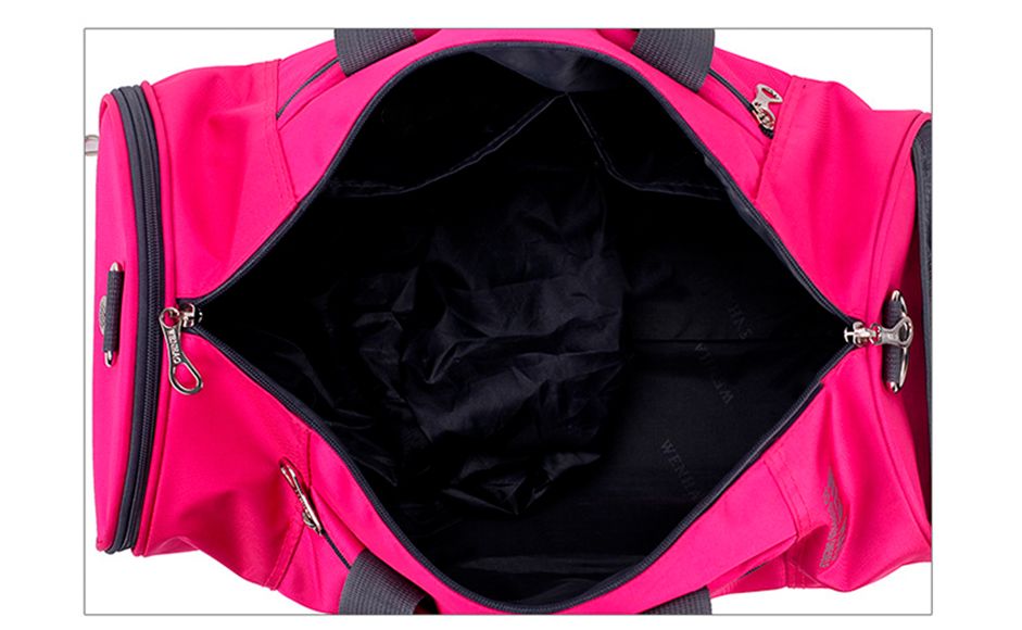 Спортивная сумка с отделом для обуви модель 15-2 (Розовая)