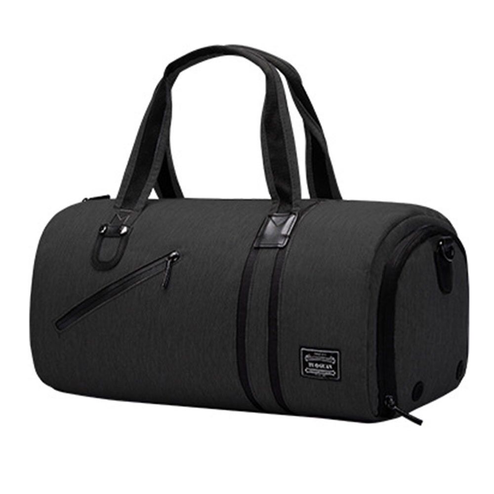 Спортивна / дорожня сумка з відділом для взуття модель 4-2 (Чорна)